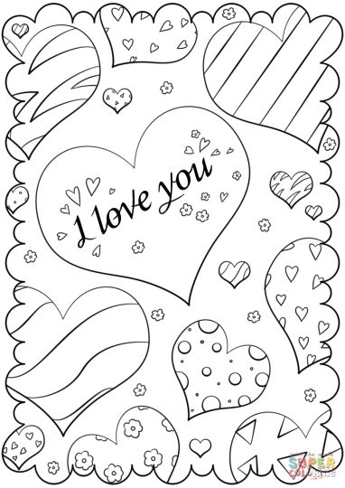 I Love You Coloring Pages For Teenagers Printable - Part 2